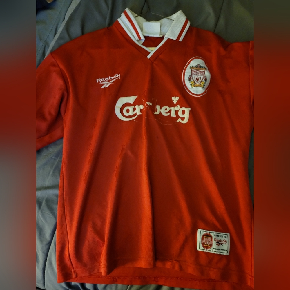 1996-1997 Liverpool red jersey